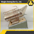 Beekeeping tools small stainless steel USA type smoker with leather bellow
